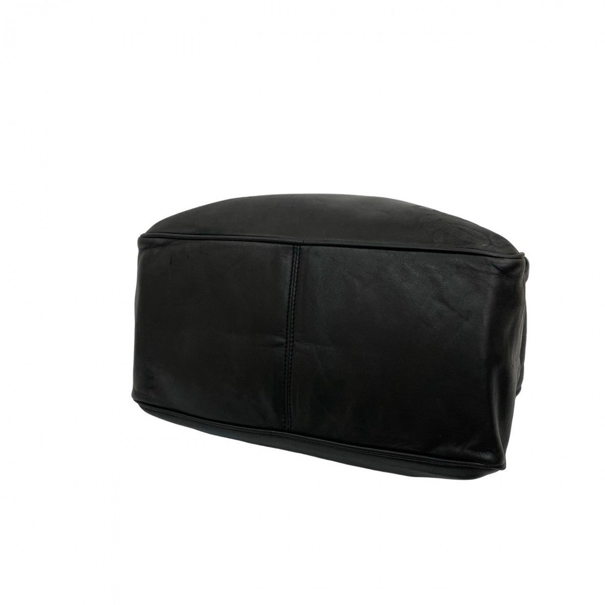 LOEWE Shoulder Bag leather black Anagram logo Women Used Authentic