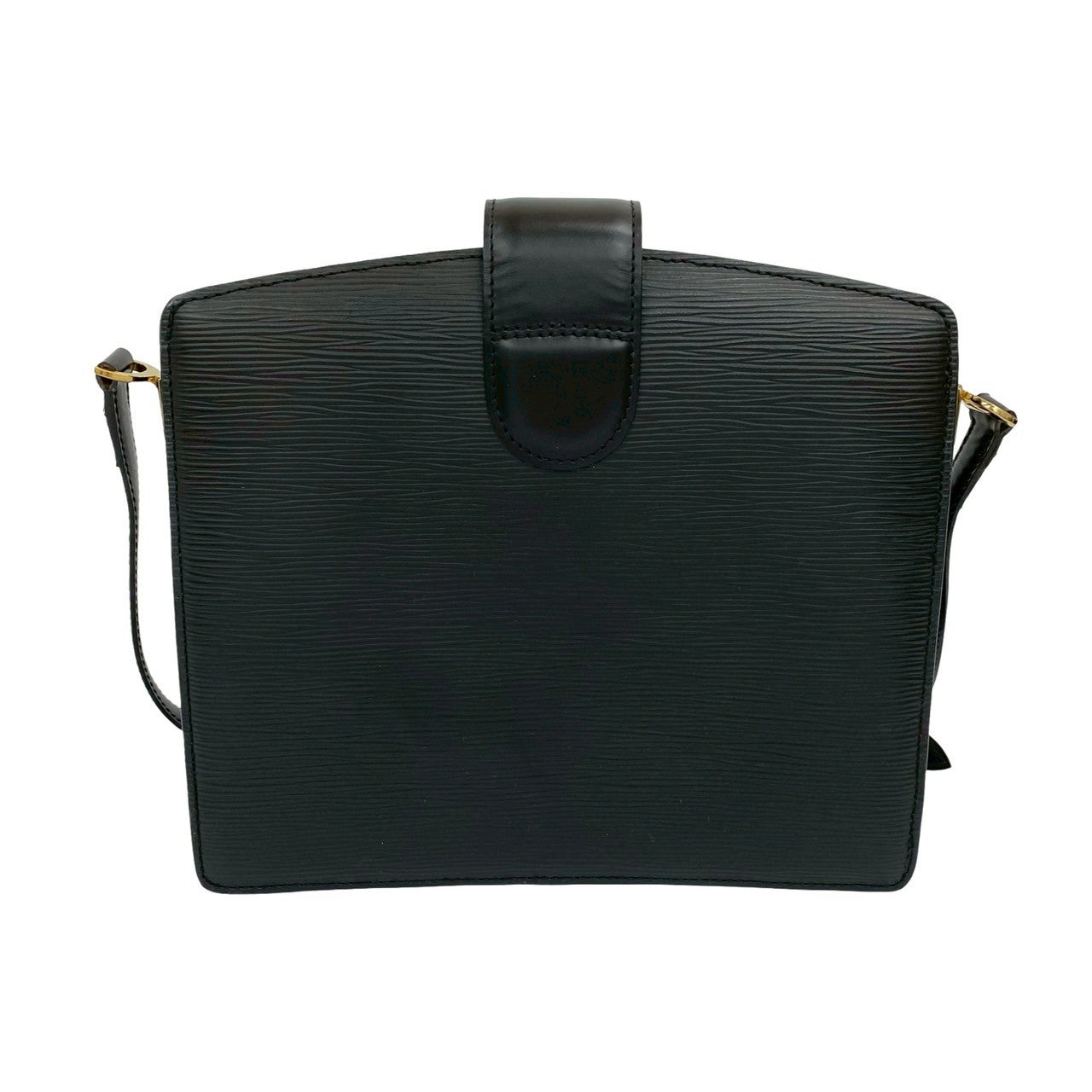 LOUIS VUITTON Shoulder Bag Epi Leather black Epi Capuchin