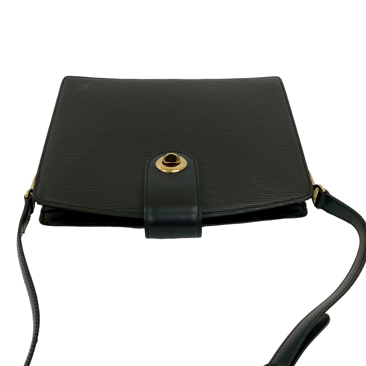 LOUIS VUITTON Shoulder Bag Epi Leather black Epi Capuchin