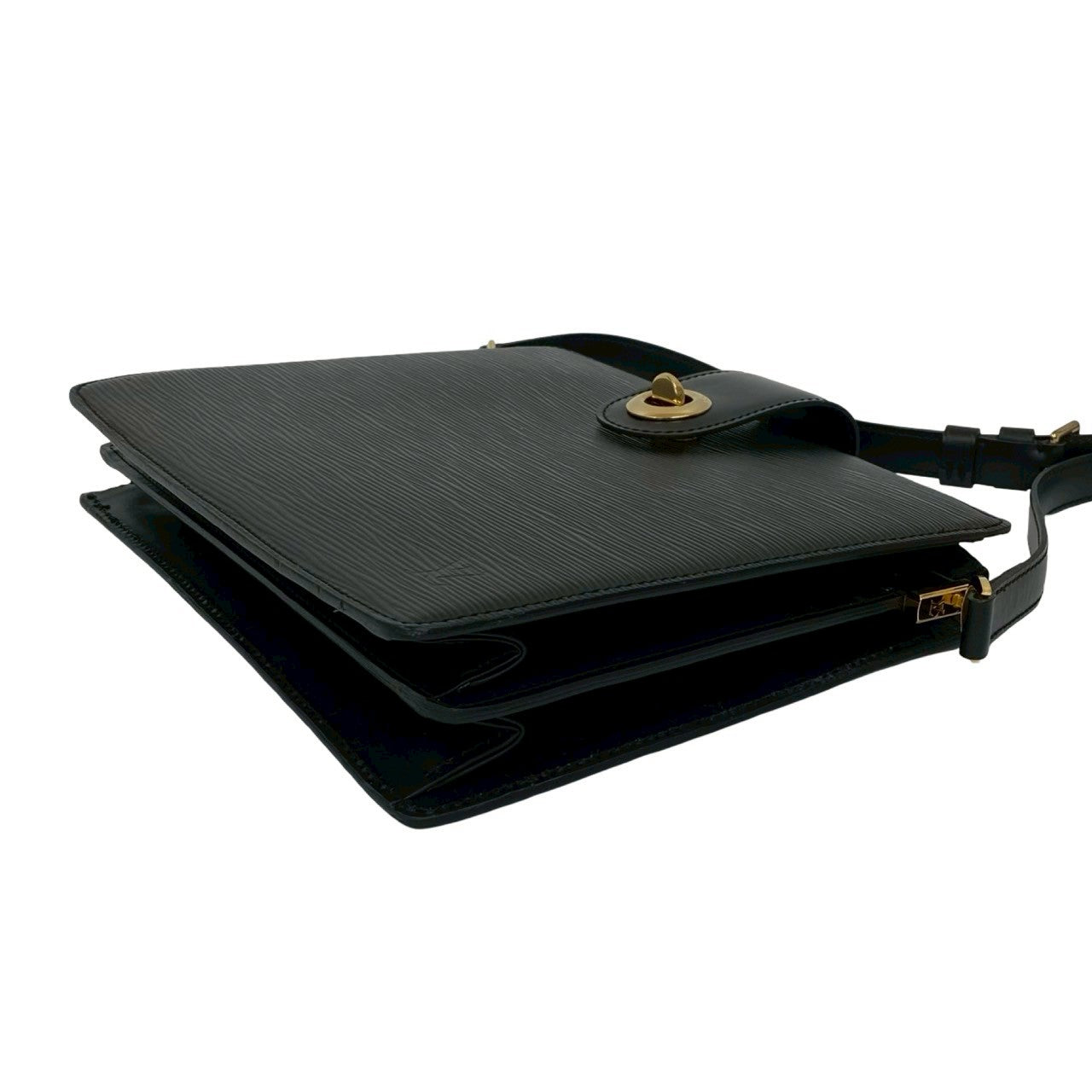 LOUIS VUITTON Shoulder Bag Epi Leather black Epi Capuchin