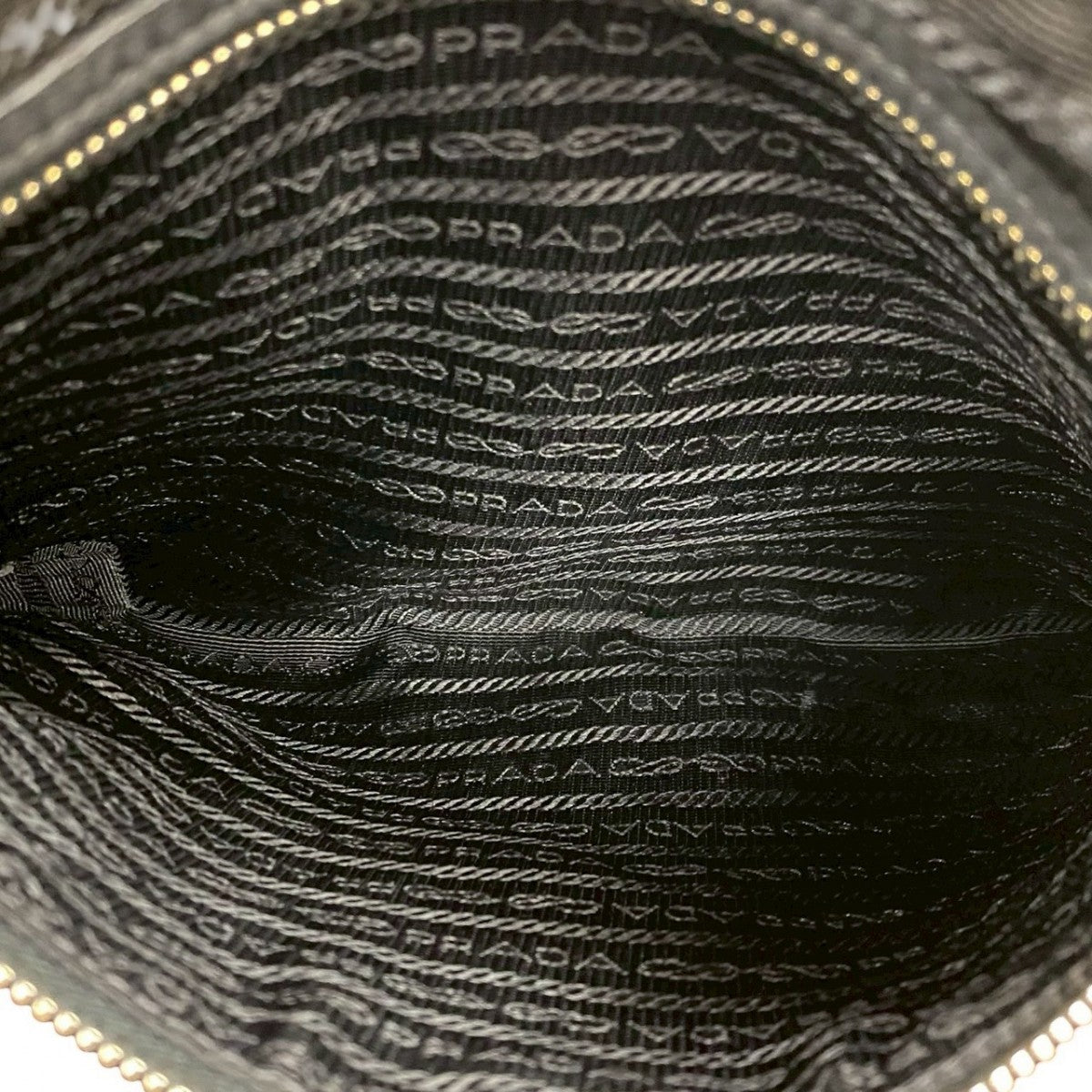 PRADA Handbag leather black