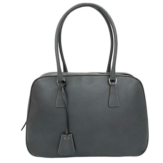 PRADA Handbag leather gray