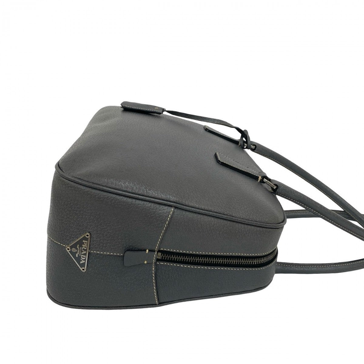 PRADA Handbag leather gray