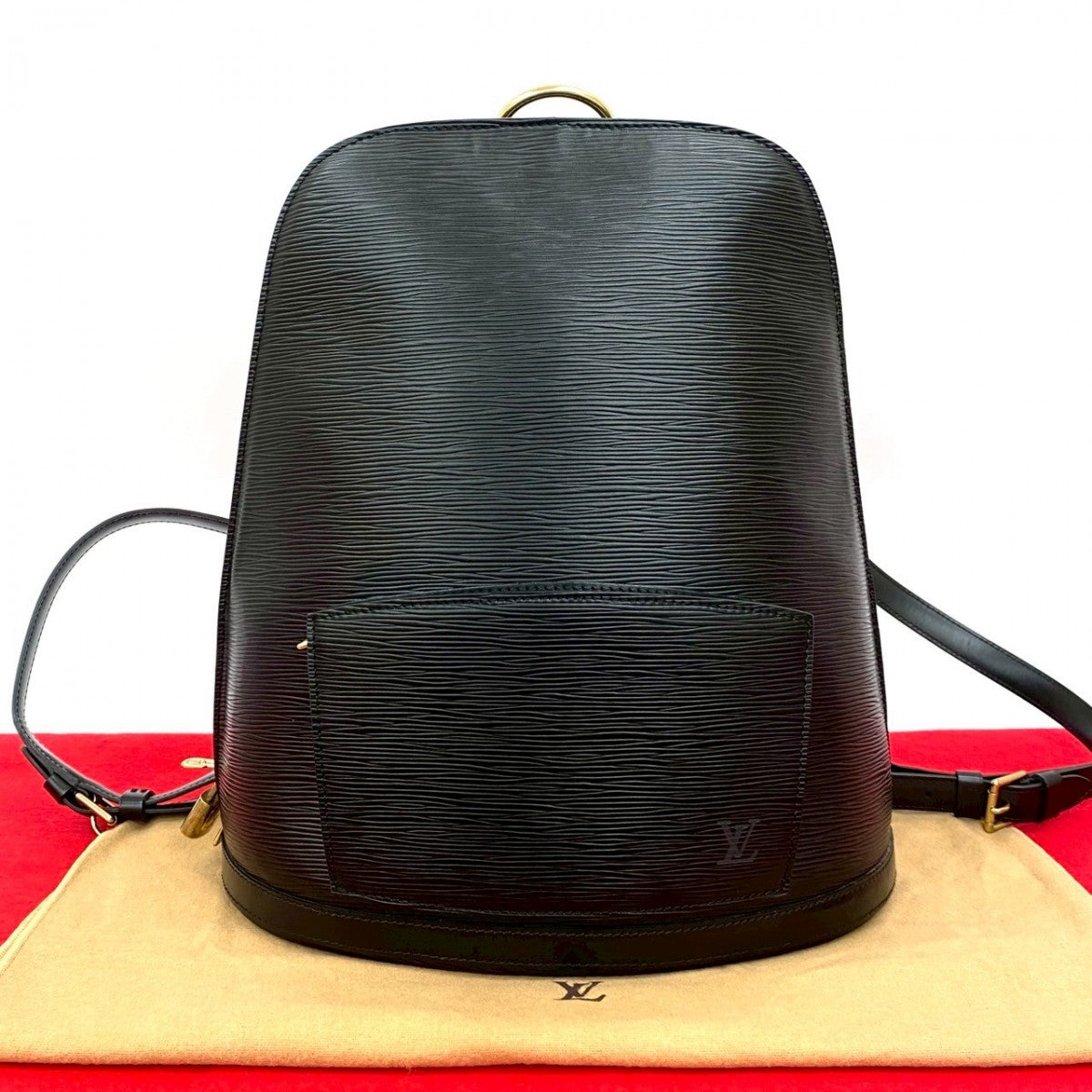 LOUIS VUITTON Backpack M52292 Epi Leather black Epi Coblanc