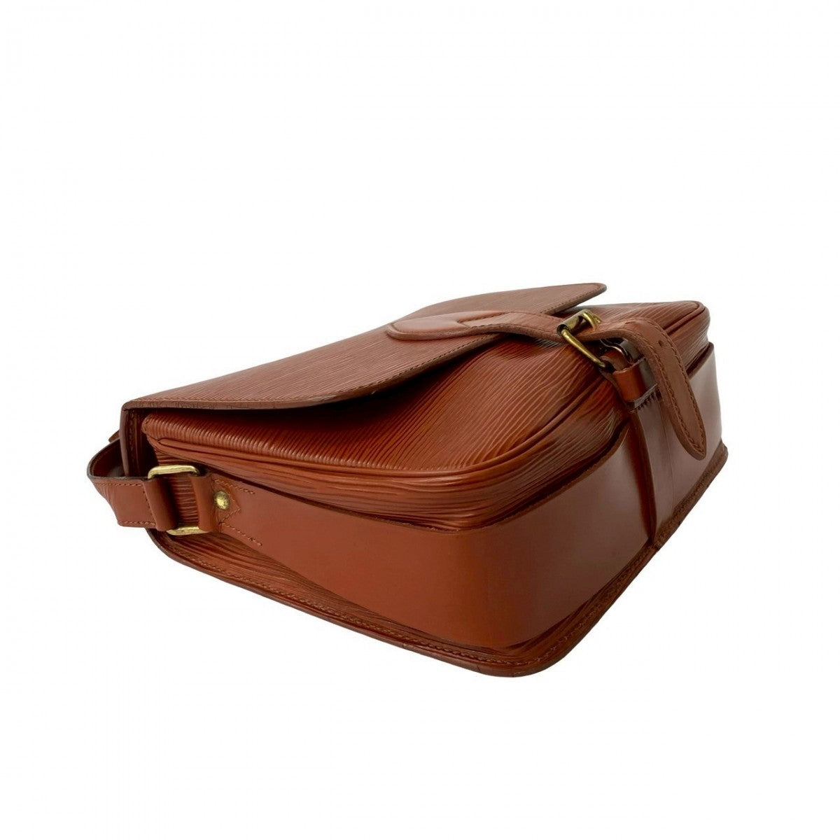 LOUIS VUITTON Shoulder Bag M52243 Epi Leather Brown Epi Cartouchiere