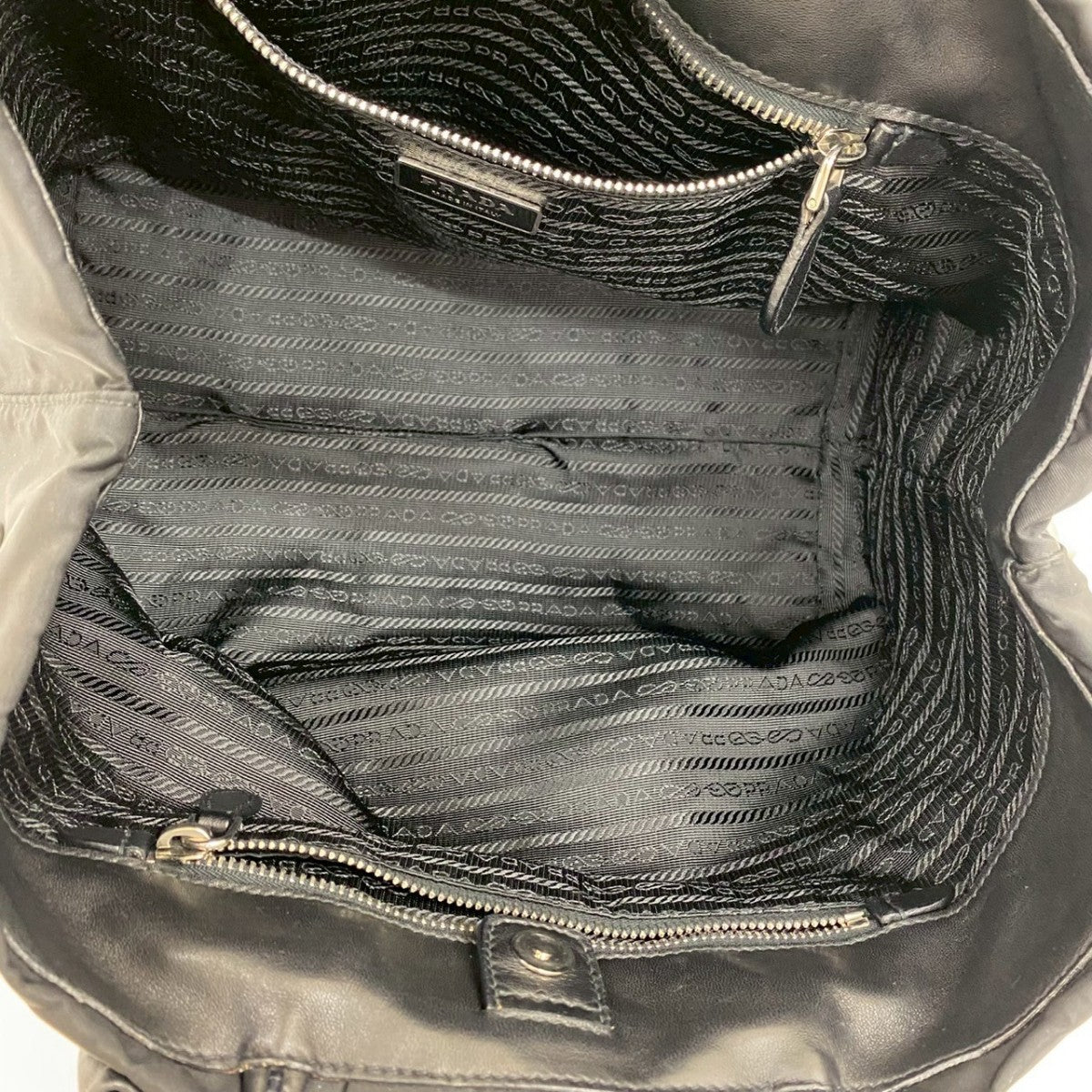 PRADA Handbag Nylon black