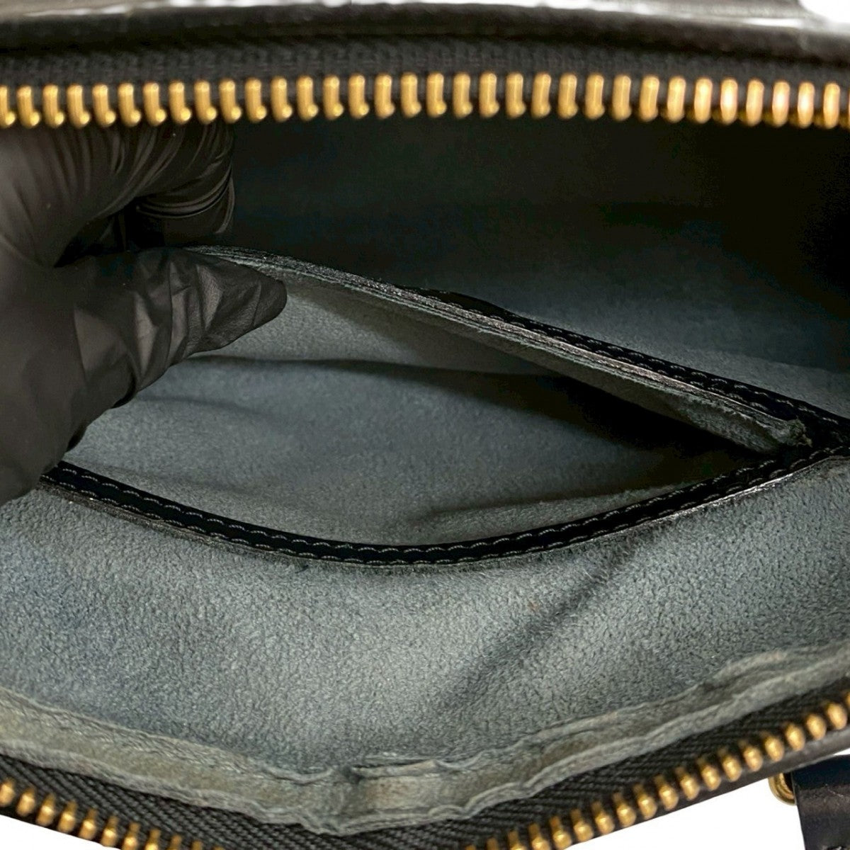 LOUIS VUITTON Handbag Epi Leather black Epi Suflo