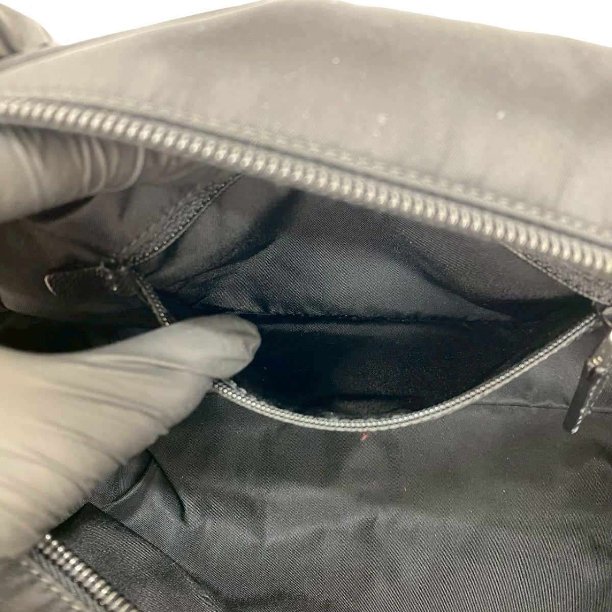 PRADA Handbag Nylon black