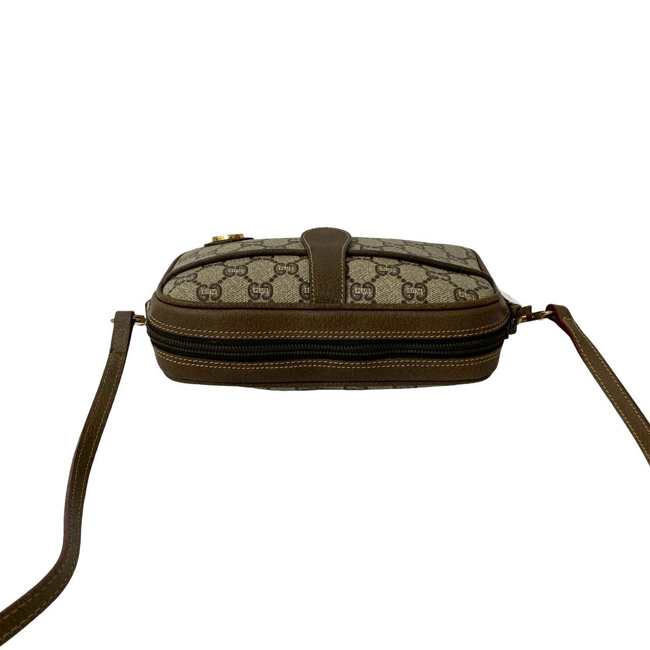 GUCCI Shoulder Bag leather Brown