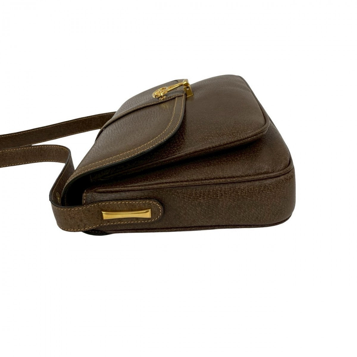 GUCCI Shoulder Bag leather Brown