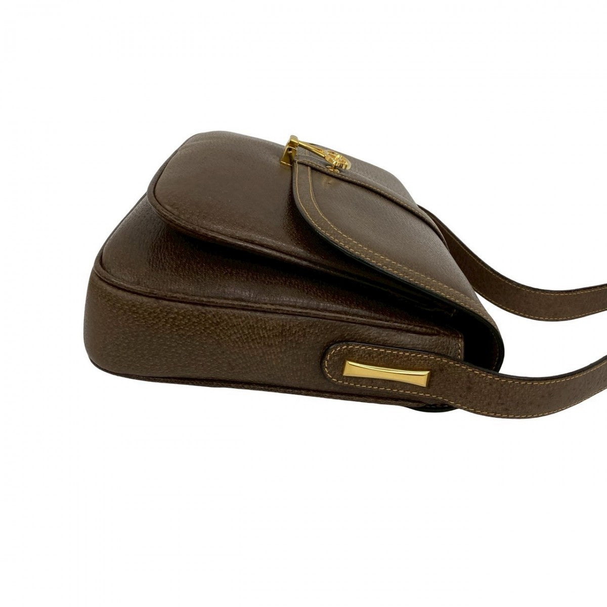 GUCCI Shoulder Bag leather Brown