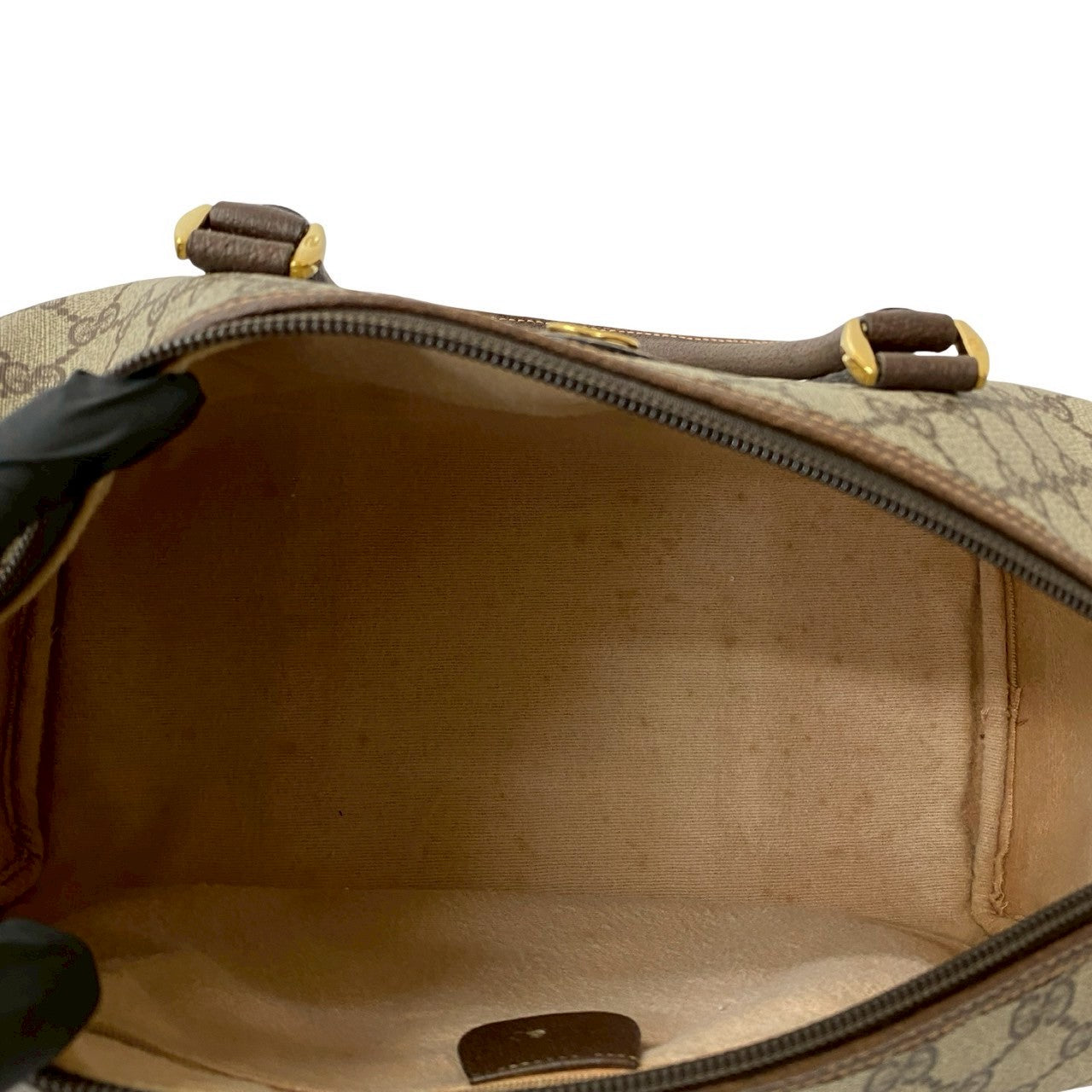 GUCCI Boston Duffel bag leather Brown