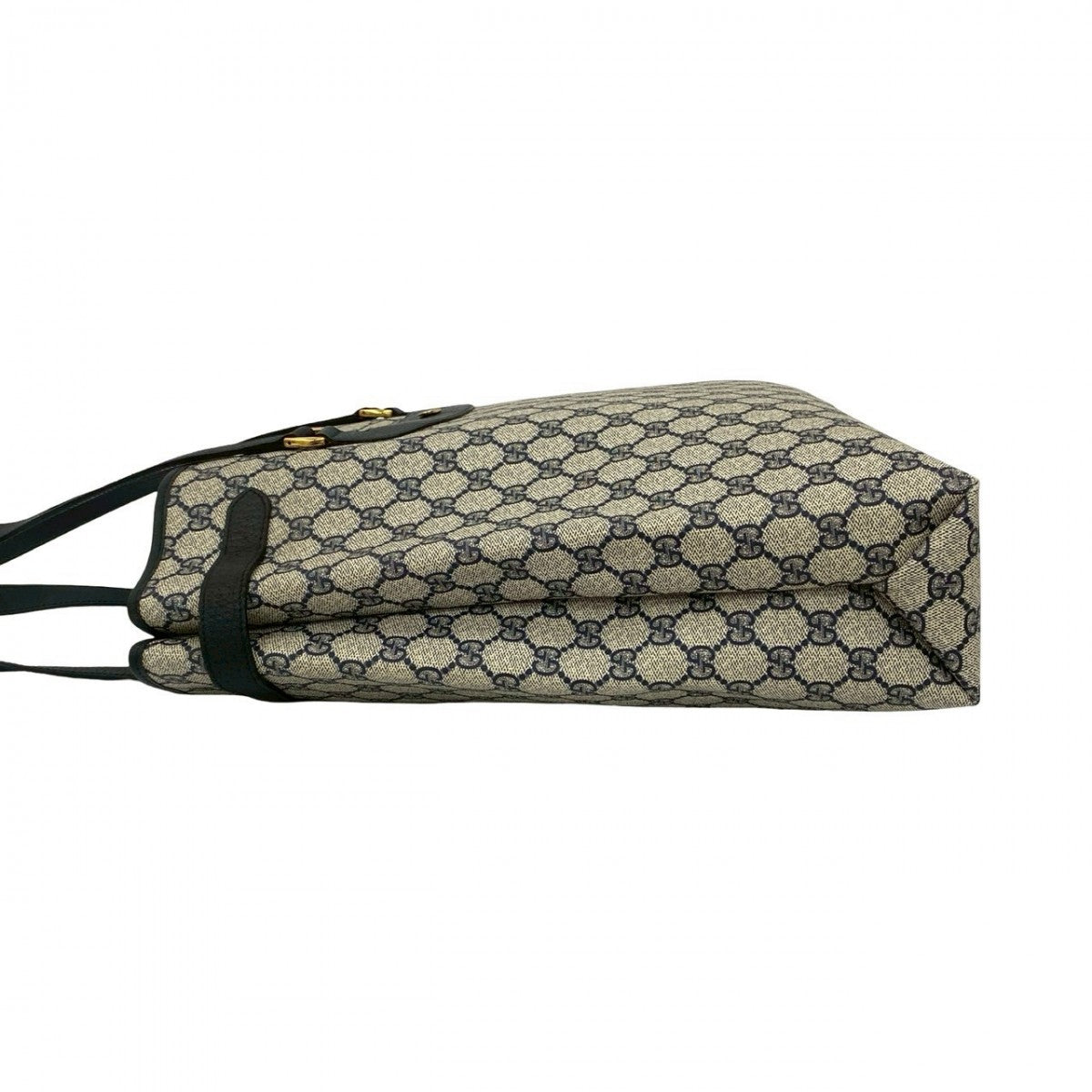 GUCCI Tote Bag leather Navy