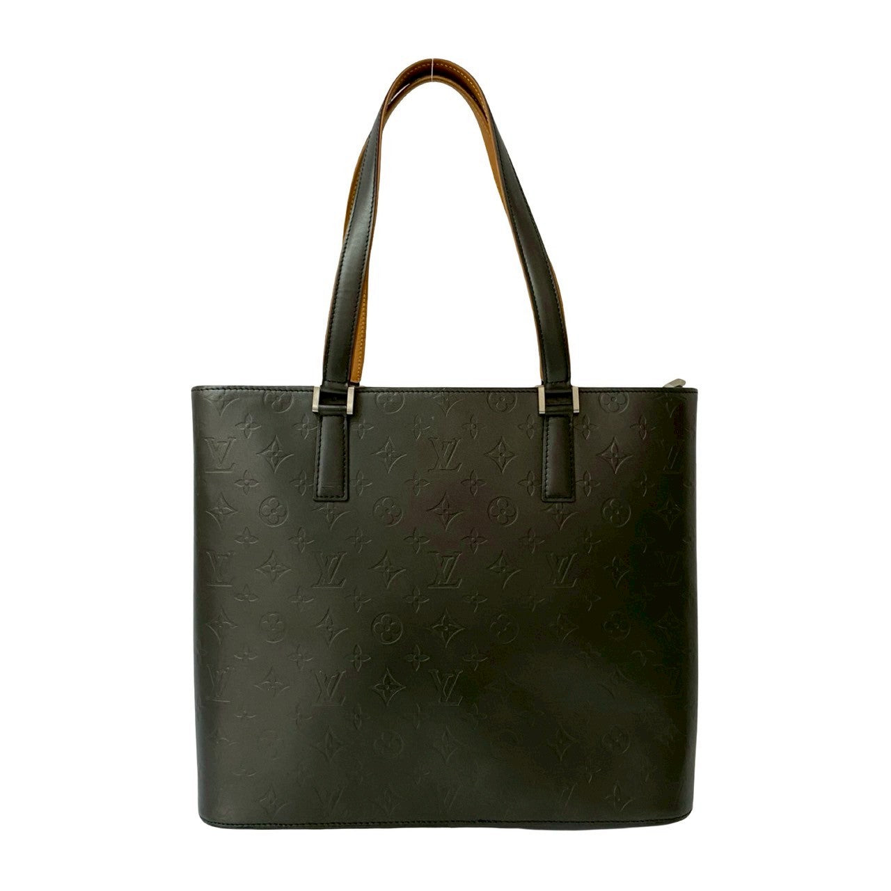LOUIS VUITTON Tote Bag leather black Monogram mat Willwood