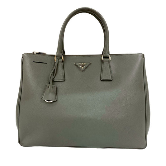 PRADA Handbag leather gray
