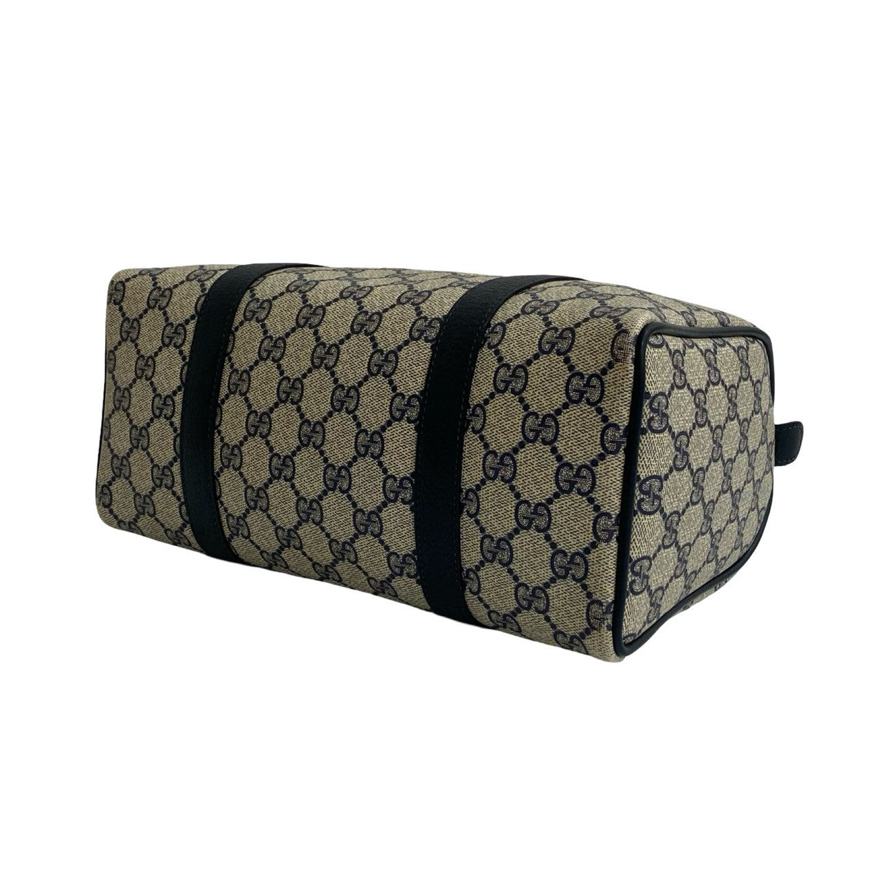 GUCCI Handbag leather Navy Sherry line
