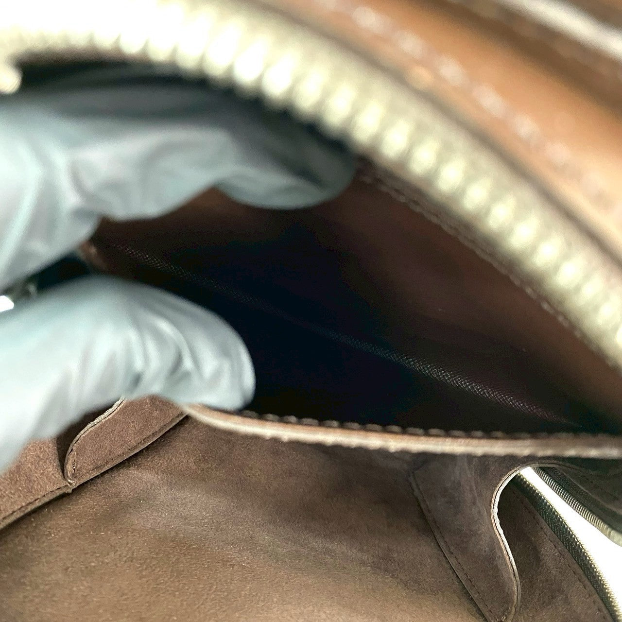 LOUIS VUITTON Backpack leather Brown Epi Mabillon