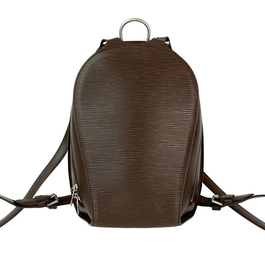 LOUIS VUITTON Backpack leather Brown Epi Mabillon