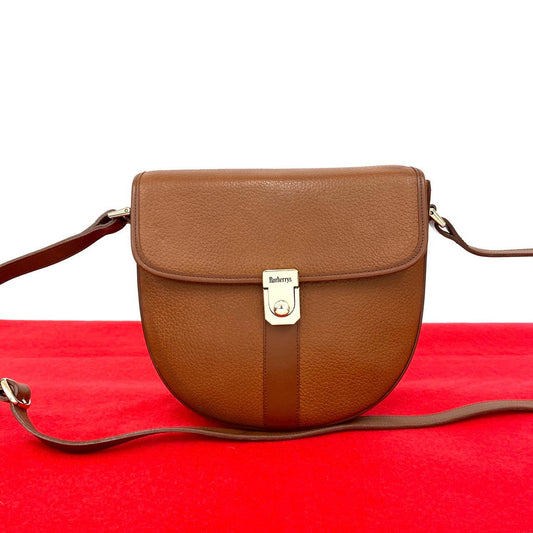 BURBERRY Shoulder Bag leather Brown