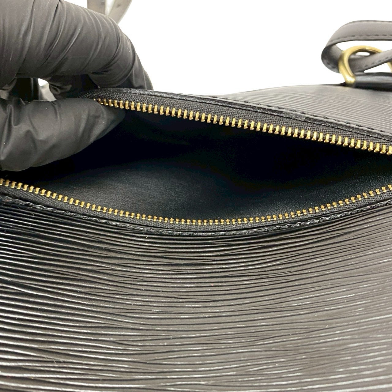 LOUIS VUITTON Backpack Epi Leather black Epi Mabillon