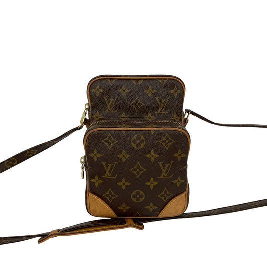 LOUIS VUITTON Shoulder Bag leather Brown Monogram Amazone
