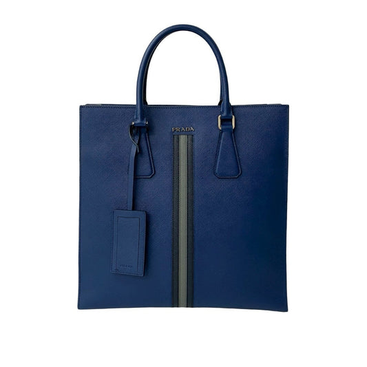 PRADA Handbag leather Navy