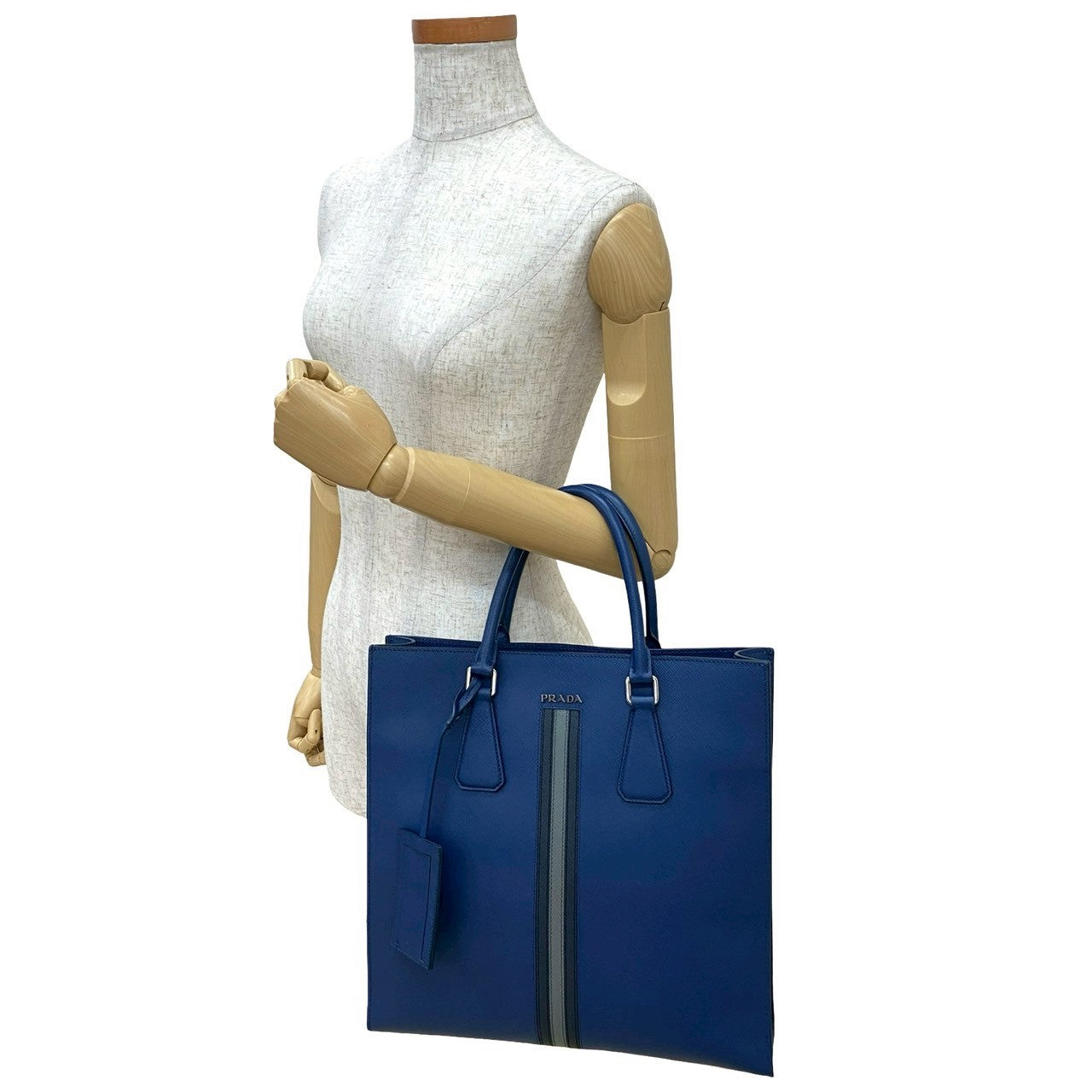 PRADA Handbag leather Navy