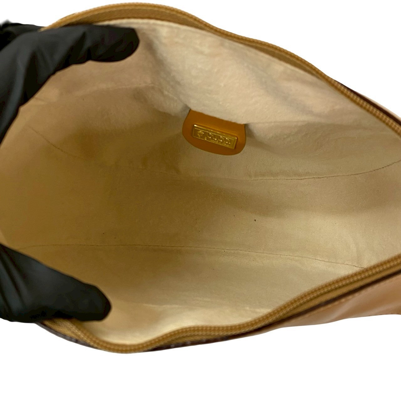 GUCCI Shoulder Bag leather Brown