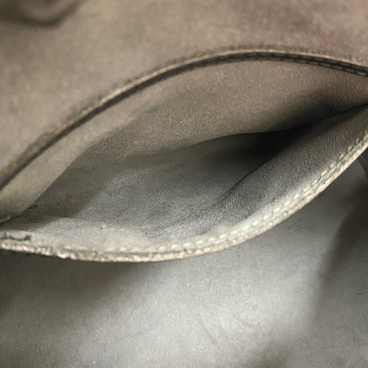 LOUIS VUITTON Handbag Epi Leather black Epi Alma