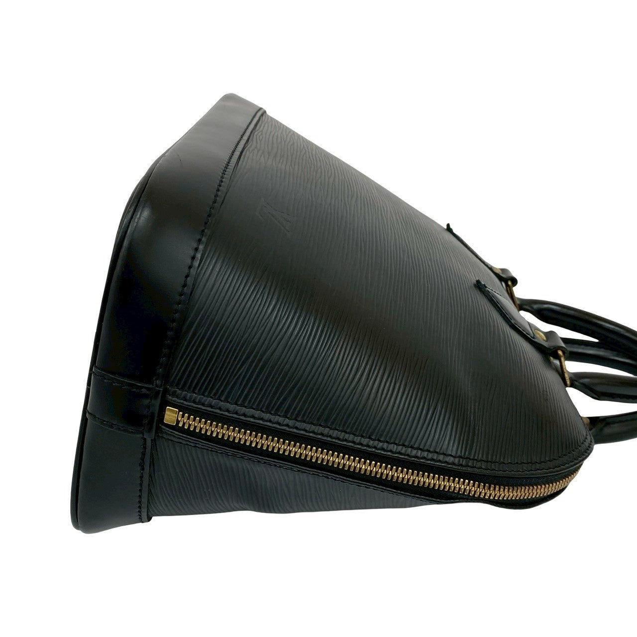 LOUIS VUITTON Handbag Epi Leather black Epi Alma