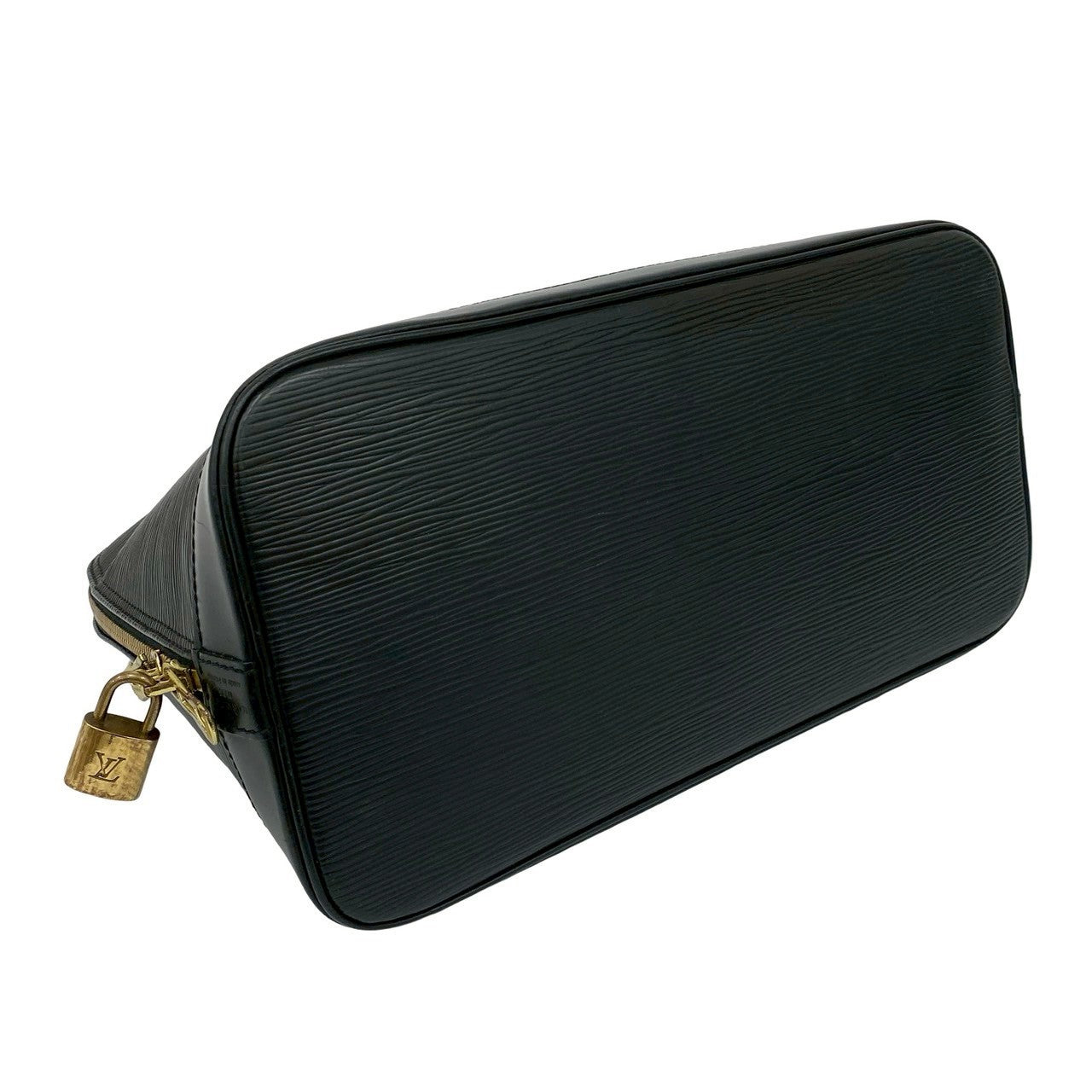 LOUIS VUITTON Handbag Epi Leather black Epi Alma