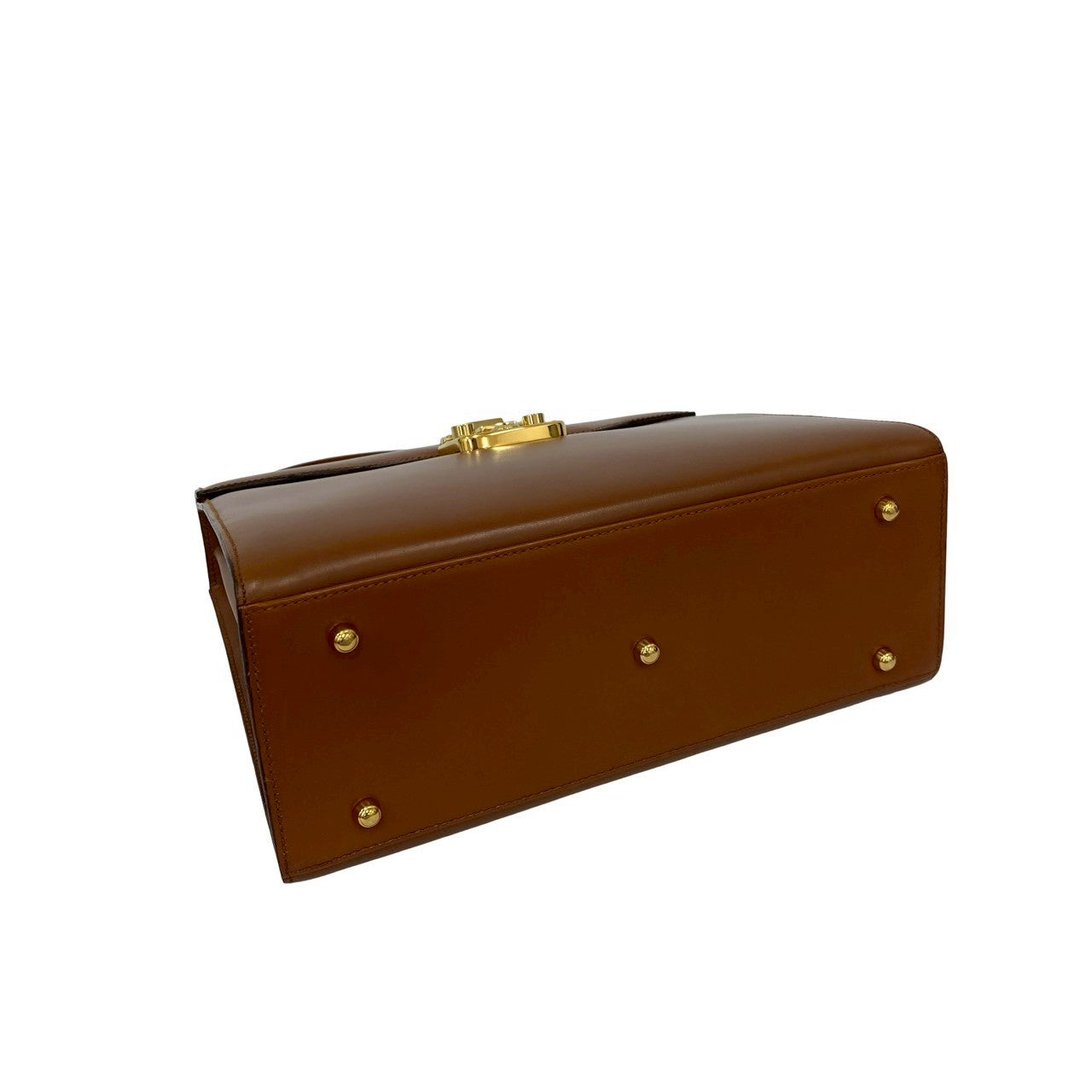 GUCCI Shoulder Bag Calfskin Brown