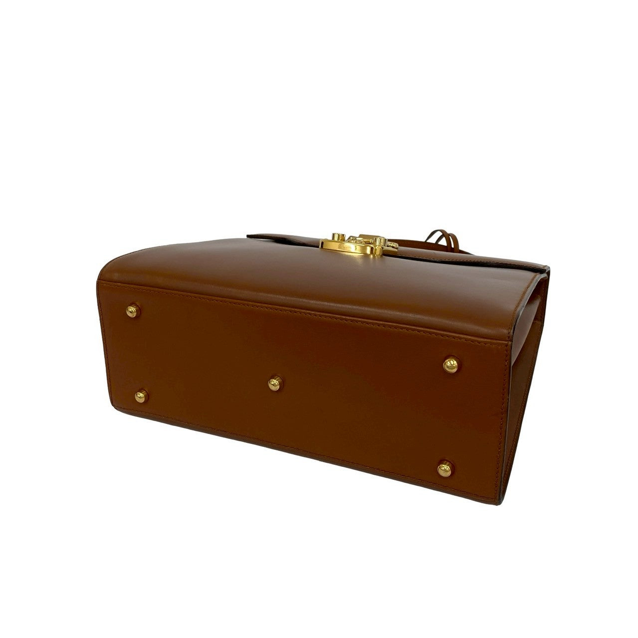 GUCCI Shoulder Bag Calfskin Brown