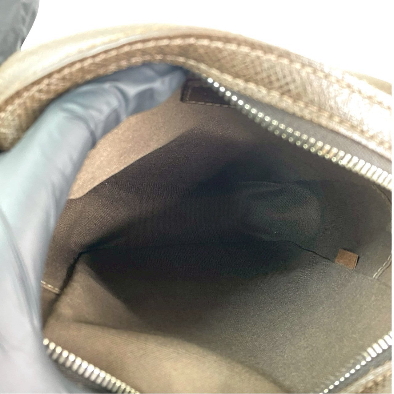 LOUIS VUITTON Shoulder Bag leather Brown Taiga Dimitri