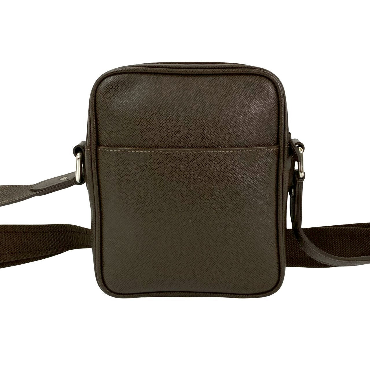 LOUIS VUITTON Shoulder Bag leather Brown Taiga Dimitri