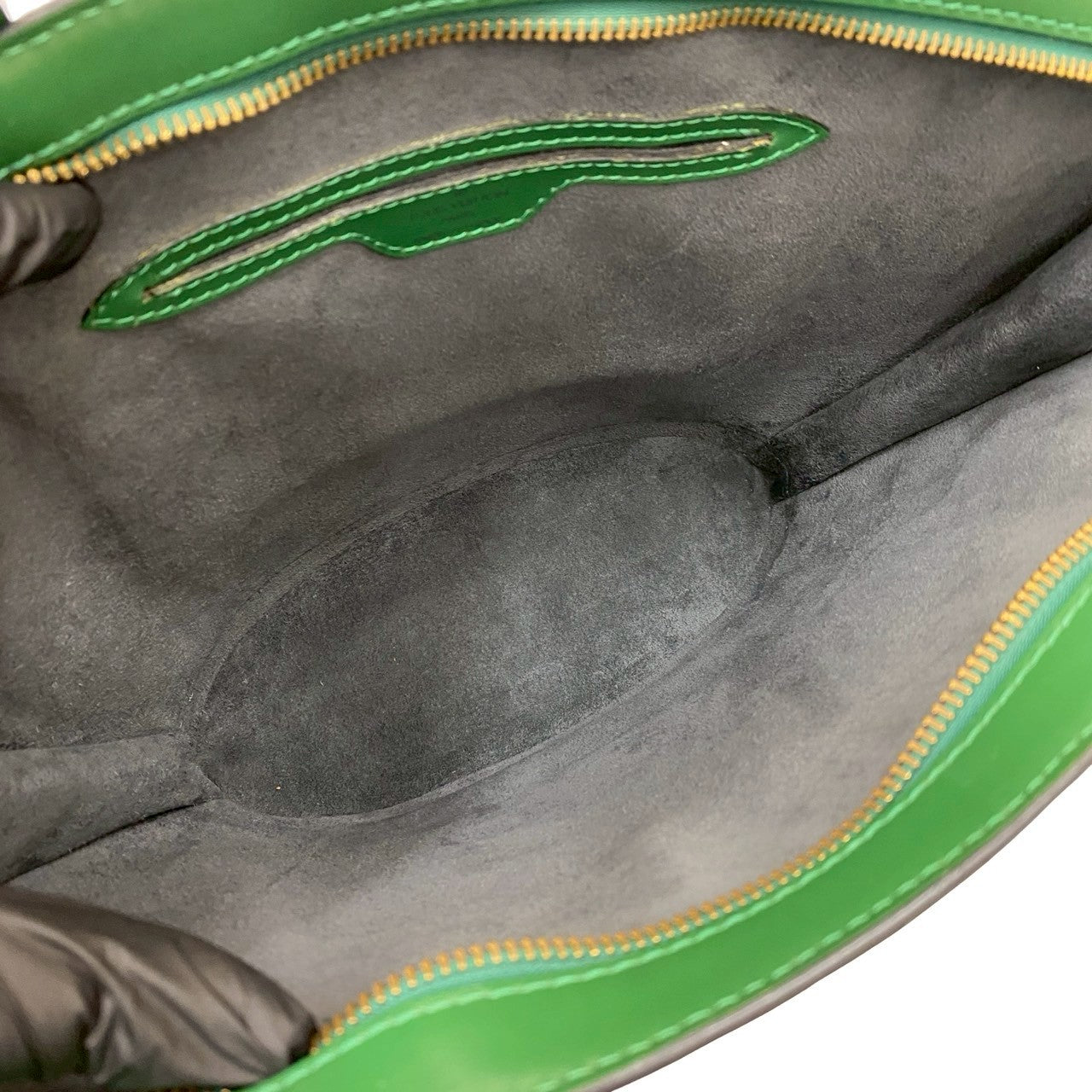 LOUIS VUITTON Handbag Epi Leather green Epi Sun jack