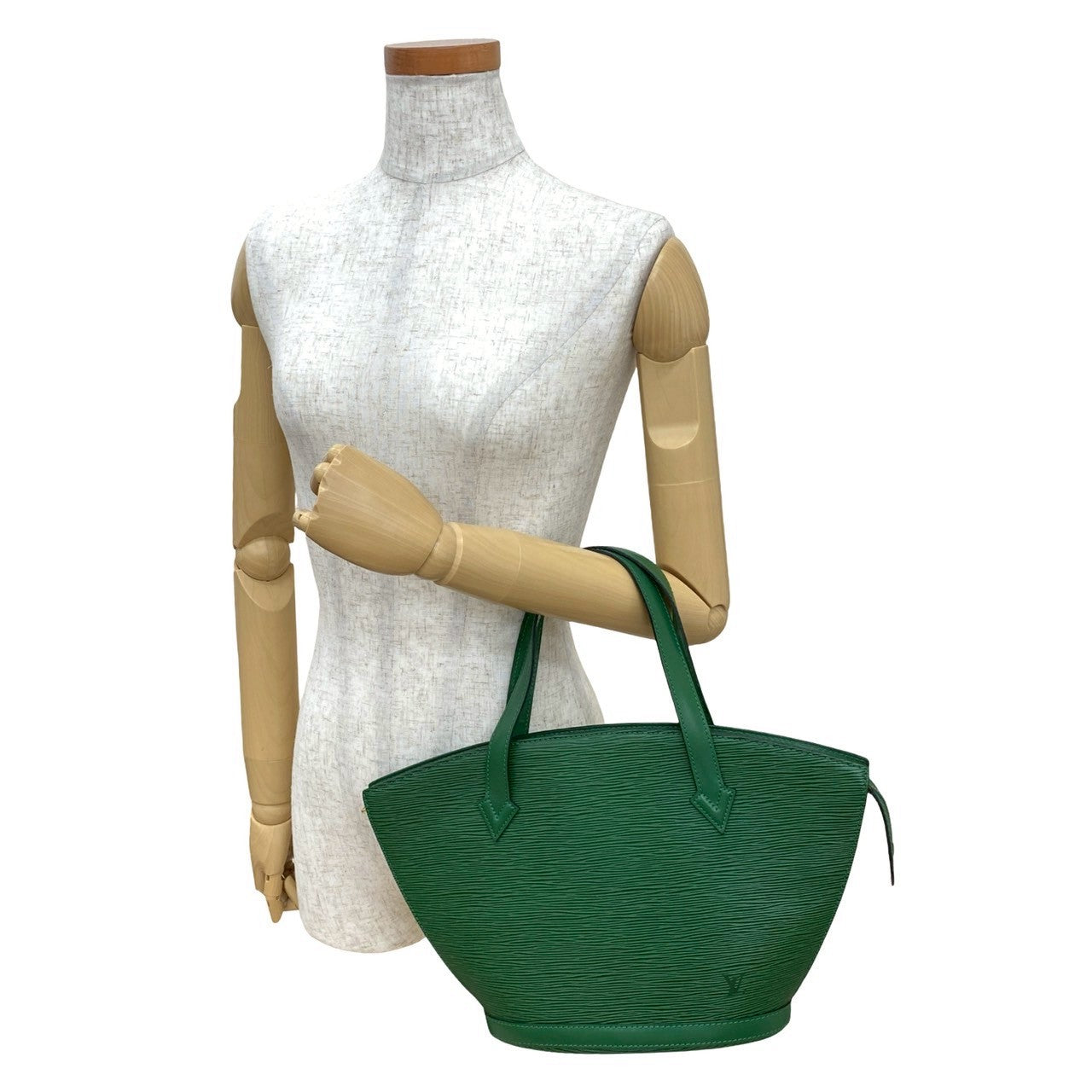 LOUIS VUITTON Handbag Epi Leather green Epi Sun jack