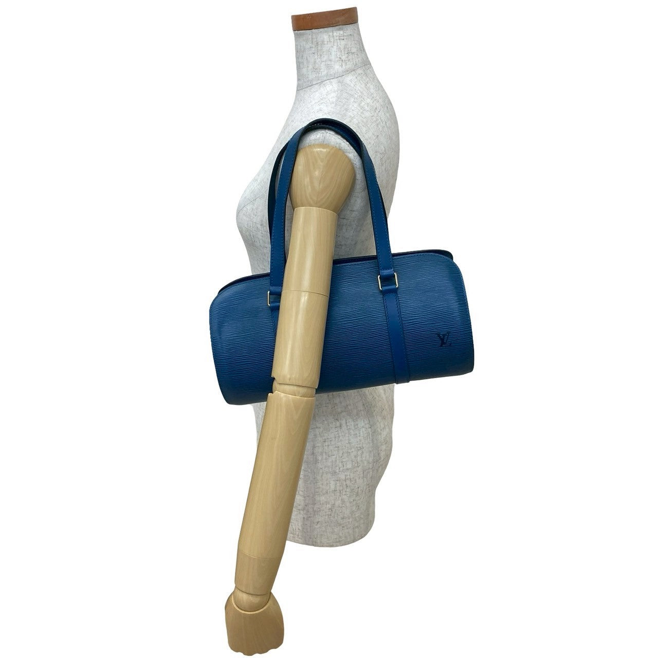 LOUIS VUITTON Handbag Epi Leather blue Epi Suflo