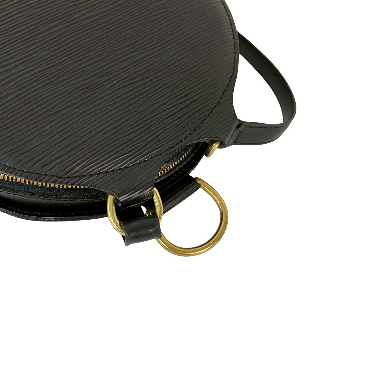 LOUIS VUITTON Backpack leather black Epi Mabillon