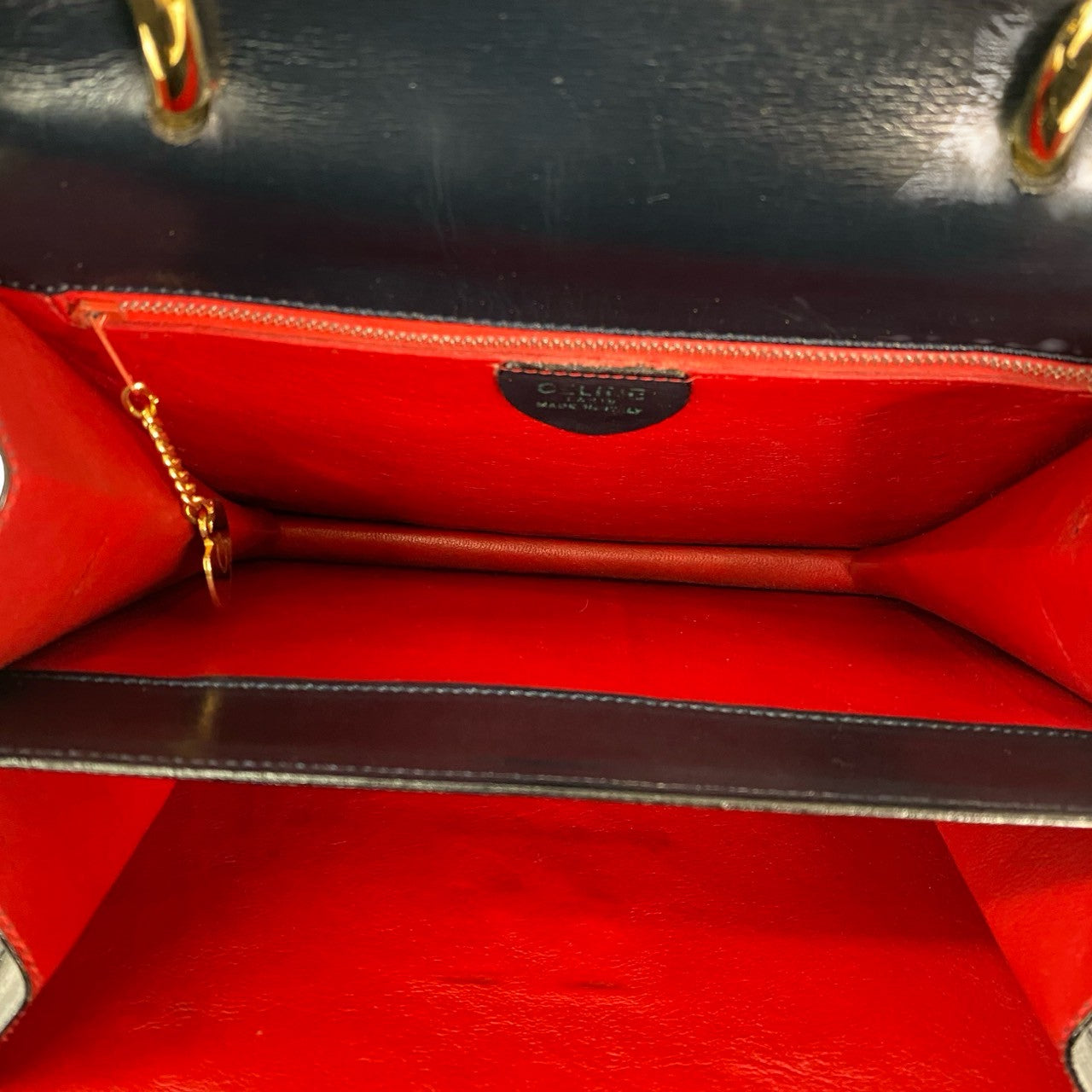 CELINE Handbag Calfskin Navy