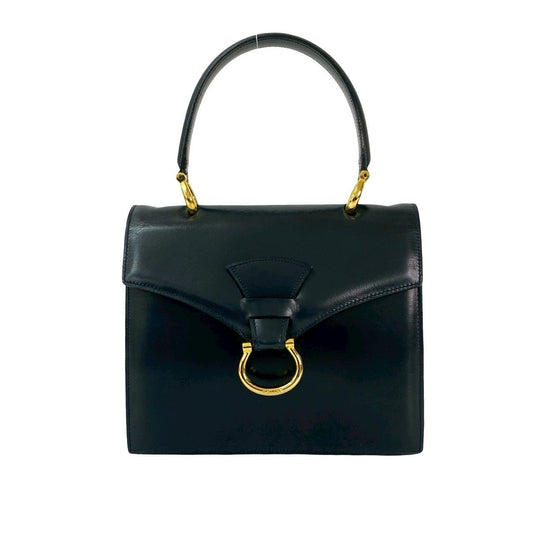 CELINE Handbag Calfskin Navy