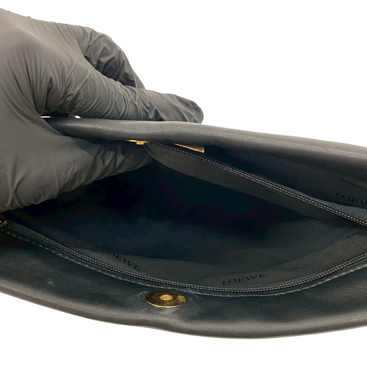 LOEWE Shoulder Bag leather black