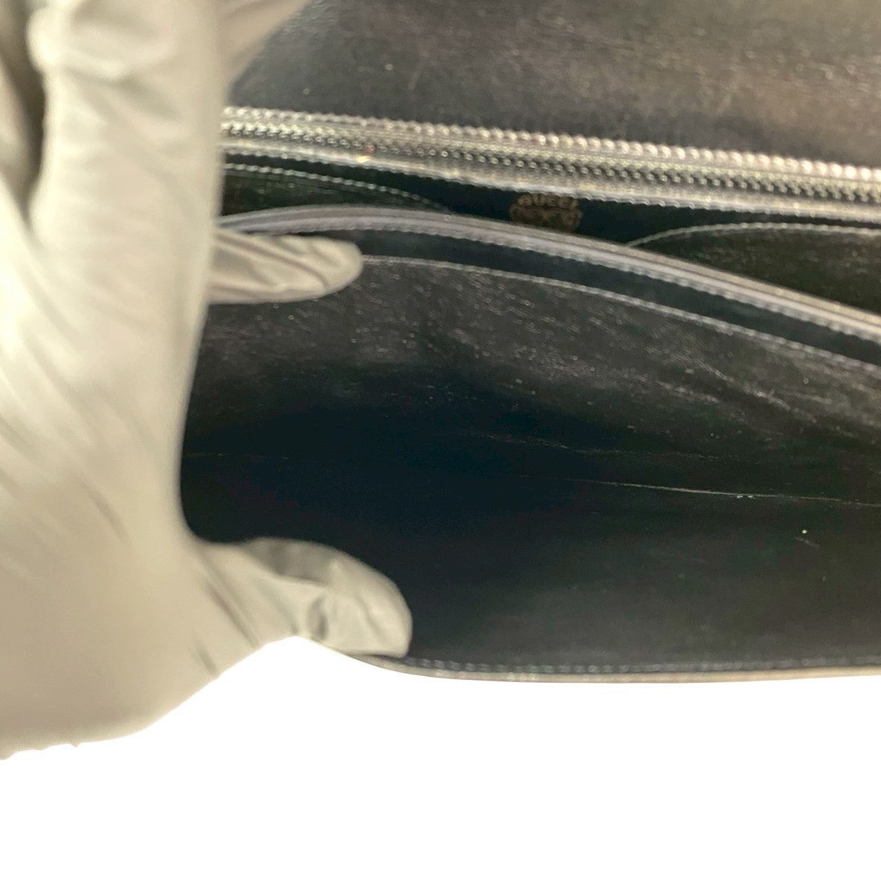 GUCCI Shoulder Bag Calfskin black