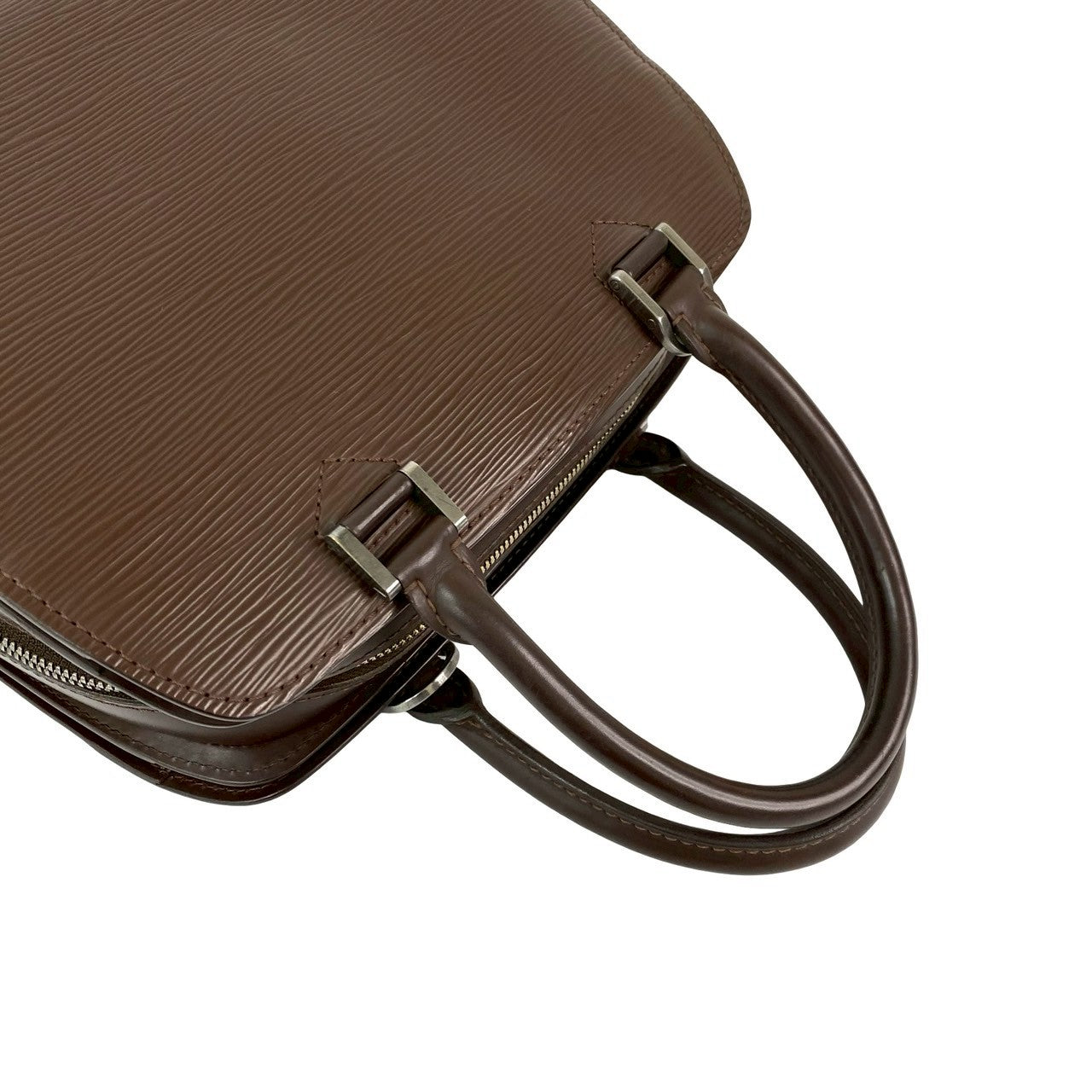 LOUIS VUITTON Handbag leather Brown Epi Ponneuf
