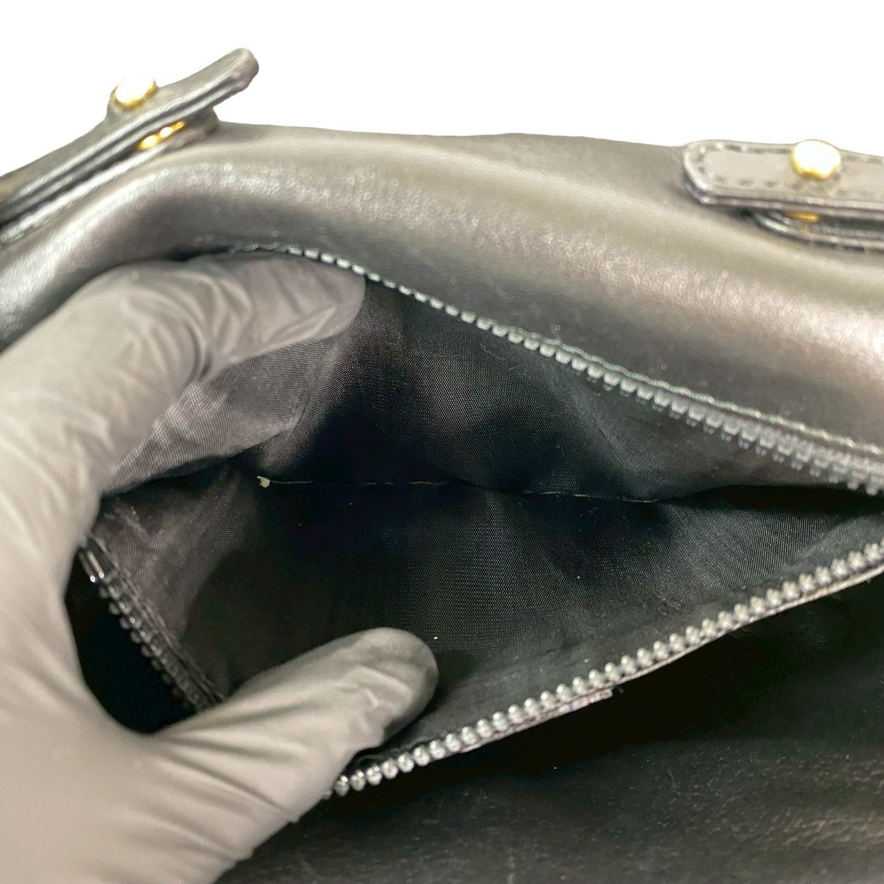 CELINE Shoulder Bag leather black