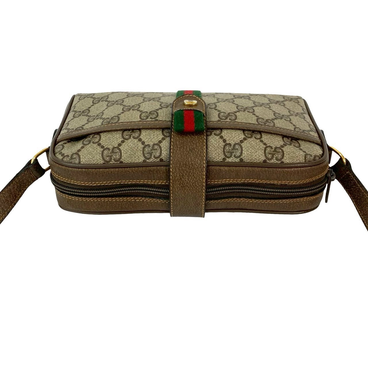 GUCCI Shoulder Bag leather Brown Sherry line