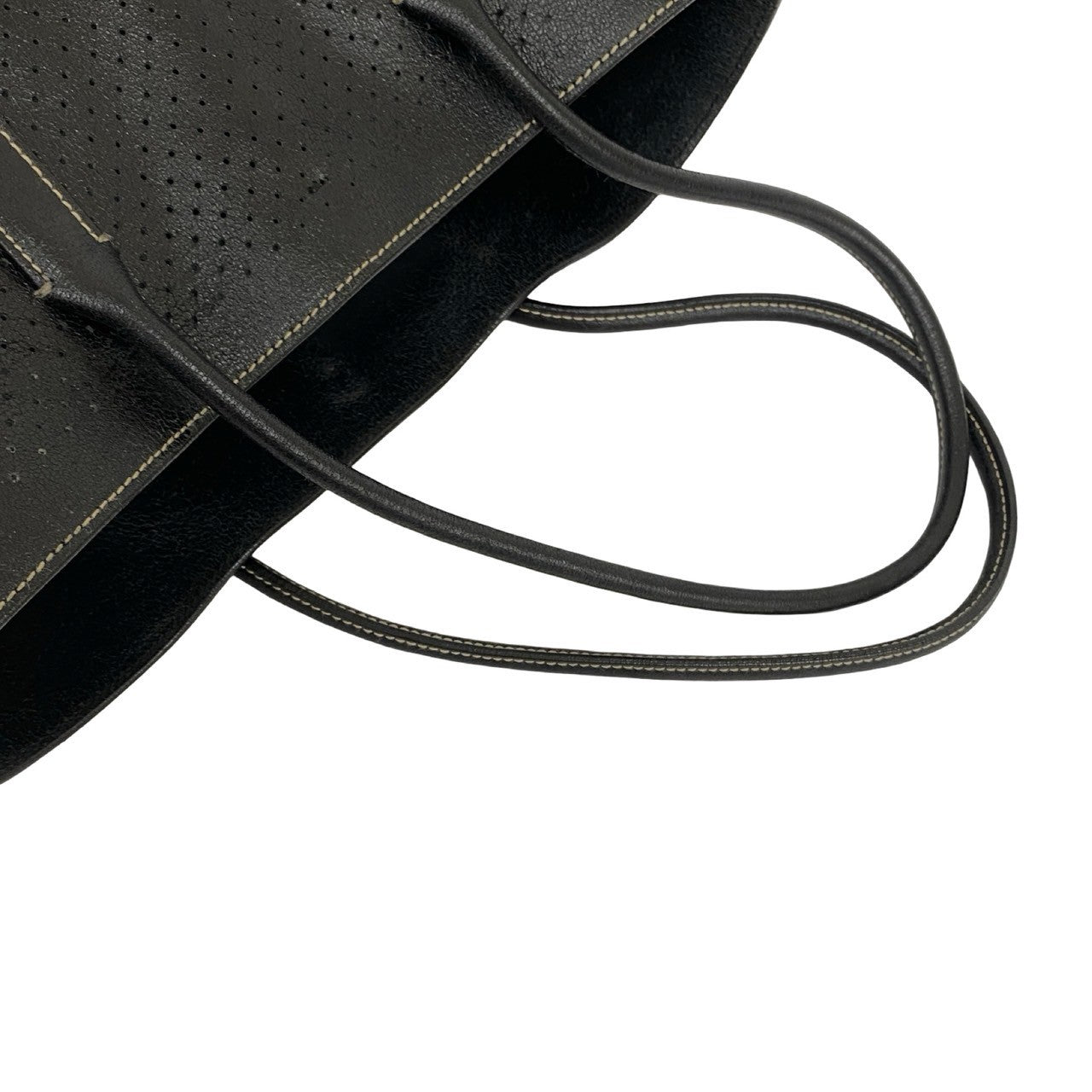 PRADA Tote Bag leather black