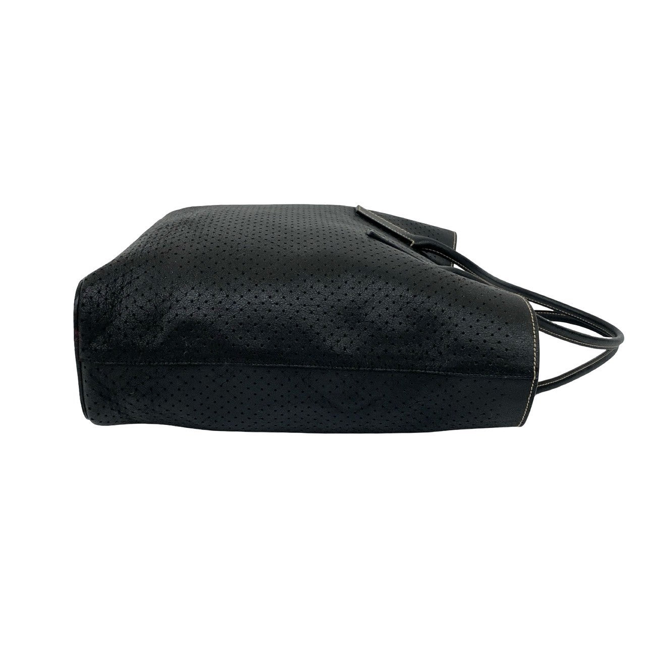 PRADA Tote Bag leather black