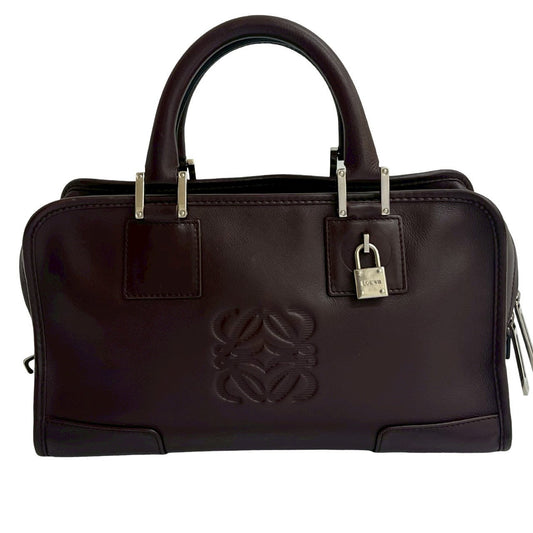 LOEWE Handbag leather Brown Amazona 28