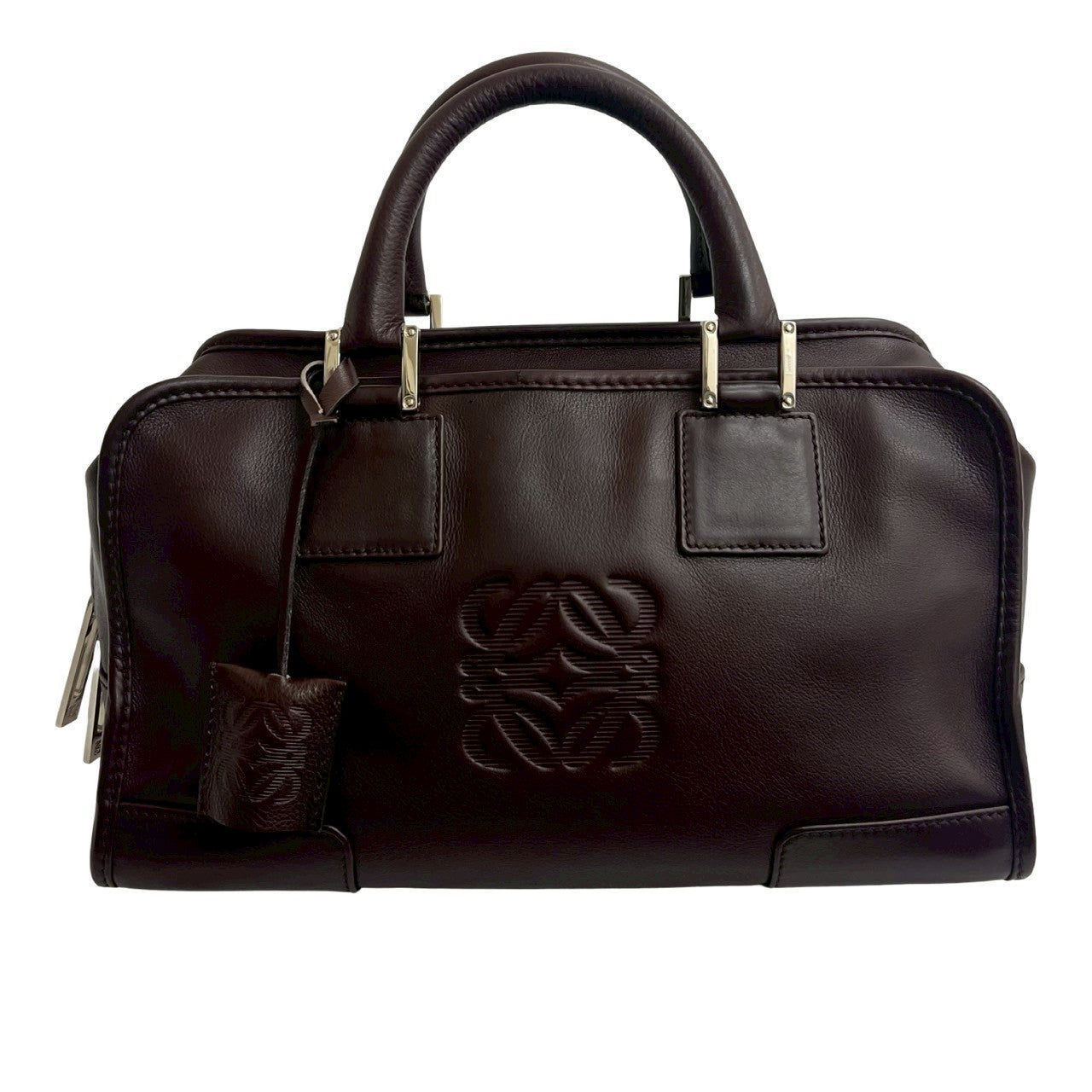 LOEWE Handbag leather Brown Amazona 28